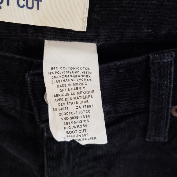 NEW GAP Black Corduroy Jeans Size 2 - Picture 6 of 13